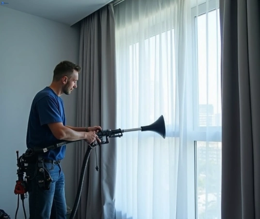 Professional commercial curtain cleaning process equipment Matty Curtain Cleaning kenmore-hills