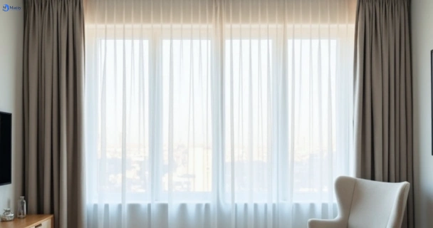 Freshly steam cleaned curtains in kenmore-hills QLD